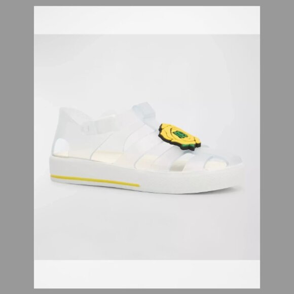 Dolce&Gabbana NWT Girl's DG Logo Jelly Sandals (Sizd 12 Toddler) - Picture 2 of 7